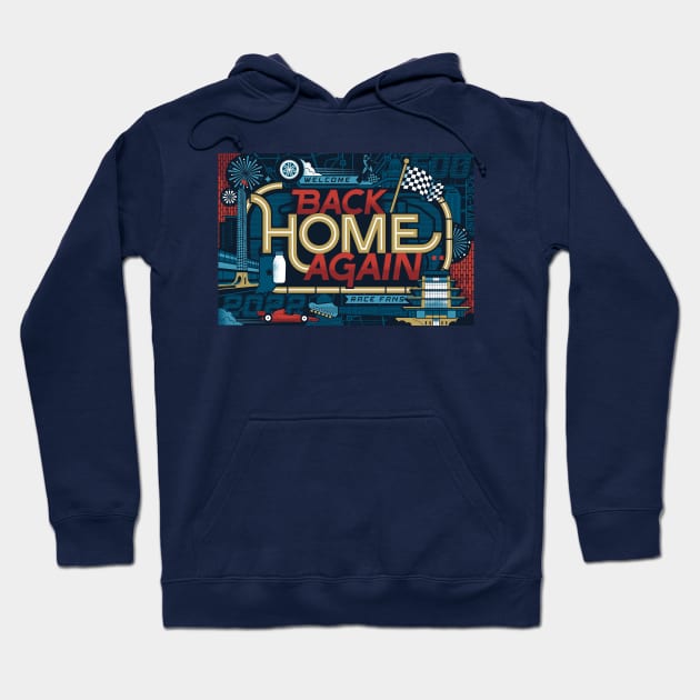 Back Home Again Hoodie by Lucie Rice Illustration and Design, LLC